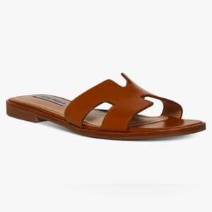 Steve Madden Women’s Haydn Slide Sandal sz 9 in Cognac Leather